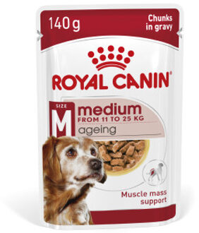 Royal Canin Shn Medium Ageing 10plus Pouch - Hondenvoer - 10 x 140 g