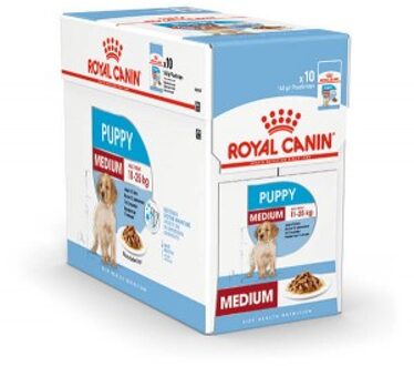 Royal Canin Shn Medium Puppy Pouch - Hondenvoer - 10 x 140 g