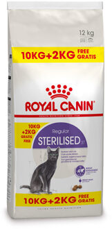 Royal Canin Sterilised 37 - Kattenvoer - 10+2 kg Bonusbag