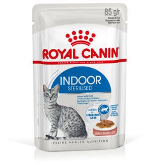 Royal Canin Sterilised Indoor in Gravy - 12 x 85 gram