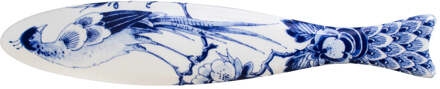 Royal Delft Blue Herring Peacock Scales Wit-Blauw