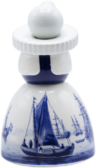 Royal Delft Proud Mary Zicht op Amsterdam Wit-Blauw