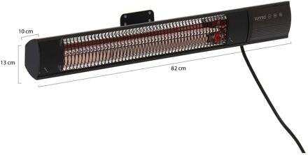 Royal Diamond Dark 2500 Terrasverwarmer Zwart