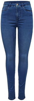royal High Waist Skinny Jeans  Medium Blue Denim - Maat XL X L32