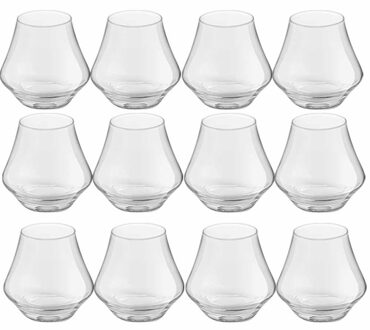 Royal Leerdam 12x Drinkglazen/waterglazen 220 ml in luxe doos - Drinkglazen Transparant