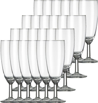 Royal Leerdam 24x Champagneglazen/flutes transparant Vinata 150 ml - 15 cl - Champagne glazen - Champagne drinken - Champagneglazen van glas