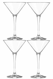 Royal Leerdam 4x Cocktail/Martini glazen transparant 250 ml Martini