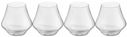 Royal Leerdam 4x Drinkglazen/waterglazen 220 ml in luxe doos - Drinkglazen Transparant