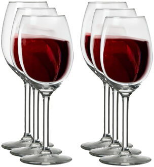 Royal Leerdam 6x Wijnglazen voor rode wijn 250 ml Esprit Transparant