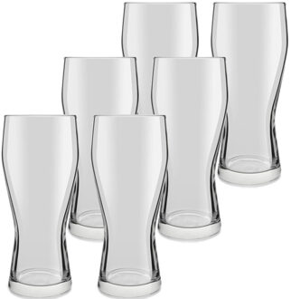 Royal Leerdam Bierglazen Mainz - 18x stuks - 400 ml - speciaal bier glazen