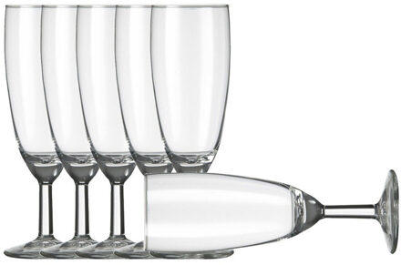 Royal Leerdam Champagneglazen Gilde - 6x stuks - glas - 150 ml - Champagneglazen Transparant