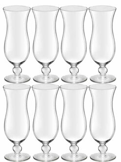 Royal Leerdam grote Cocktailglazen Hawaii - 8x stuks - glas - 440 ml - Pina Colada en meer