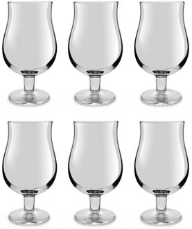 Royal Leerdam Speciaal bierglazen/tulpglazen - 6x stuks - 400 ml Mainz - Bierglas