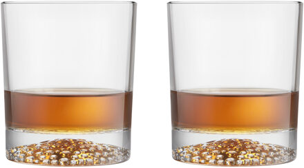 Royal Leerdam Whisky tumbler glazen - 4x - Artisan serie - transparant - 290 ml