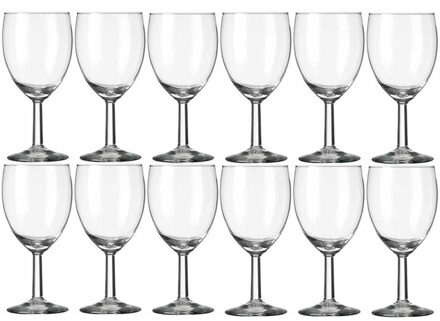 Royal Leerdam Wijnglazen - 12x stuks - voor witte en rode wijn - 200 ml - Gilde - 20 cl - Wijn drinken