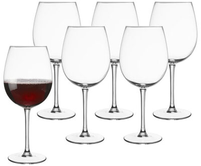 Royal Leerdam wijnglazen - 450 ml - set van 6 Transparant