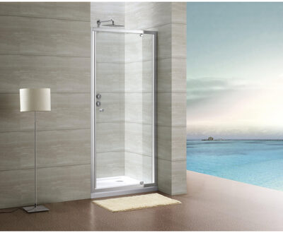 Royal Plaza Lila draaideur 100x190cm chroom/ helder glas