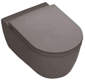 Royal Plaza Primo Toiletset - 35x54cm - hangend - spoelrandloos - diepspoel - met zitting - softclose - quick release - as SW395666/SW804623 As mat