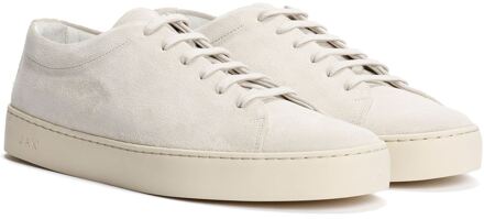 Royal SD Heren Sneakers Van Suède In Het Wit