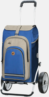 Royal Shopper Hydro 2.1 blue boodschappentrolley Blauw - H 67 x B 35 x D 24 cm
