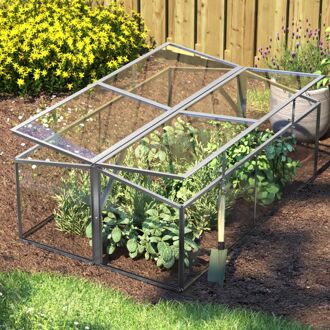 Royal Well Jumbo Air - Broeikas - Zilver - 80x120x46 cm - Veiligheidsglas