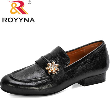 ROYYNA 2020 New Arrival Popular Pumps Lower Heels Women Autumn Round Toe Single Dress Shoes Ladies Office Work Footwear Female