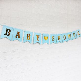 Roze Blauw Papier Banner Decoraties Baby Shower Zijn Een Meisje Jongen Babyshower Geslacht Onthullen Oh Baby Zijn Een Jongen Meisje kraftpapier 3