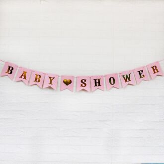 Roze Blauw Papier Banner Decoraties Baby Shower Zijn Een Meisje Jongen Babyshower Geslacht Onthullen Oh Baby Zijn Een Jongen Meisje kraftpapier 4