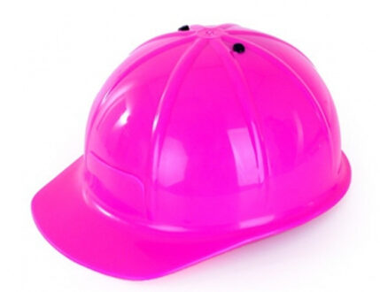 Roze bouwhelm voor kinderen