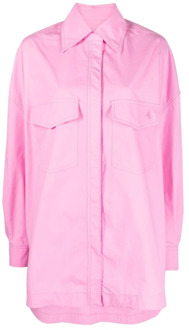 Roze Elaine Knoopoverhemd The Attico , Pink , Dames - 2XS