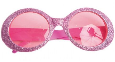 Roze feestbril voor volwassenen