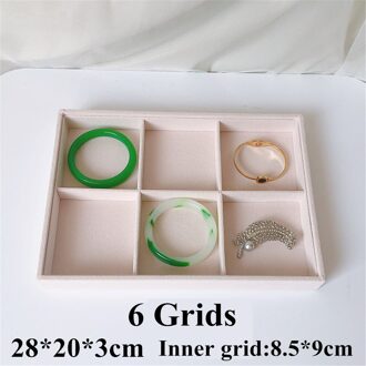 Roze Fluwelen Sieraden Ring Display Organizer Case Lade Houder Ketting Oorbellen Bangle Opbergdoos Showcase Sieraden Standhouder 2