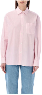 Roze Gestreepte Sela Shirt A.p.c. , Pink , Dames - S,Xs