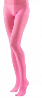 Roze glanzende legging voor vrouwen - Verkleedattribuut