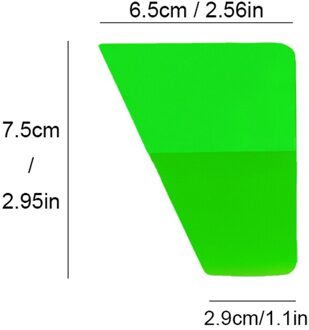 Roze Groen Schraper Zachte Rubber Car Window Ppf Tpu Zuigmond Tint Gereedschap Glas Water Wisser Vinyl Wrap Blade B88 B89 groen 2.5in