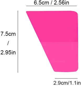 Roze Groen Schraper Zachte Rubber Car Window Ppf Tpu Zuigmond Tint Gereedschap Glas Water Wisser Vinyl Wrap Blade B88 B89 roze 2.5in