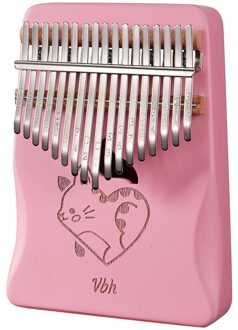 Roze Kalimba 17 Sleutel Mahonie Duim Piano Mbira Muziekinstrument Afrika Vinger Piano 30key Machine 21 Key Instrumento Musical Cute kat
