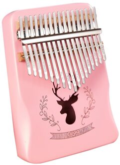 Roze Kalimba 17 Sleutel Mahonie Duim Piano Mbira Muziekinstrument Afrika Vinger Piano 30key Machine 21 Key Instrumento Musical Reindeer
