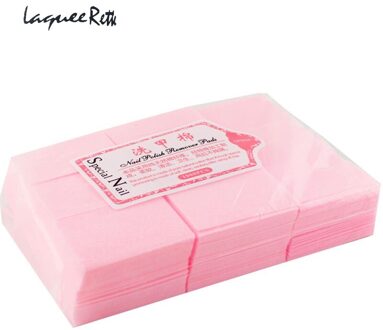 Roze Katoenen Doekjes voor Gel Nagellak Soak Off Remover Lint Katoen Papier Pad voor Nagellak Aceton Remover