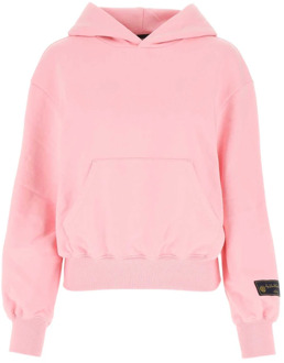 Roze katoenen sweatshirt We11Done , Pink , Dames - S,Xs