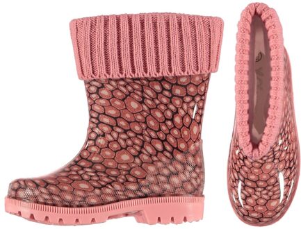 Roze kinder regenlaarzen met voering 29
