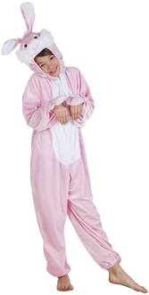 Roze Konijnenpak pluche kind