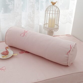 Roze Kussen Met Kant Decoratieve Kussens Vlinder Geborduurde Sofa Bed Rugkussens Met Innerlijke Voor Meisjes Slaapkamer Candy roze
