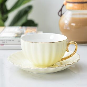 Roze Leuke Creatieve Porselein Kop En Schotel Keramiek Eenvoudige Thee Sets Modern Koffie Cups Tazas Para Cafe style3