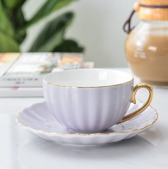 Roze Leuke Creatieve Porselein Kop En Schotel Keramiek Eenvoudige Thee Sets Modern Koffie Cups Tazas Para Cafe style5