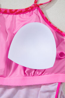 Roze Luipaard Print Badpak - maat M