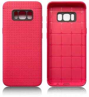 Roze met putjes flexibel hoesje voor de Samsung Galaxy S8