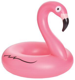 Roze opblaasbare flamingo dieren luchtbed 120 cm
