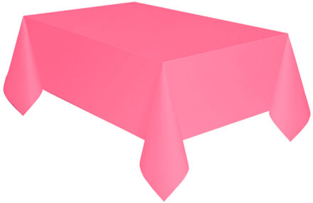 Roze papieren tafelkleed 137 x 274 cm