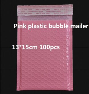 Roze Plastic Gevoerde Enveloppen Voor Roze Envelop Bubble Maillers Plastic Enveloppen Met Bubble roze 13x15cm 100stk